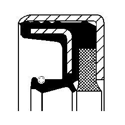 100529A1 Simering (45x65x12mm COMBI NBR)