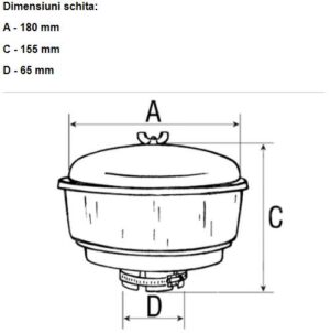 Prefiltru aer Ø65mm 1682798M1