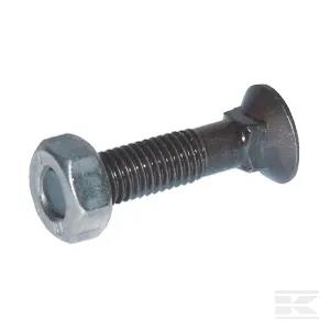 Șurub plug cap plat înecat gât pătrat DIN608 M10x30mm grupa 10.9