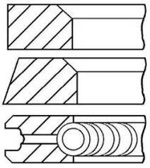 Segmenti piston Perkins 4.165 ( Ø92mm 2x2.5x4mm )