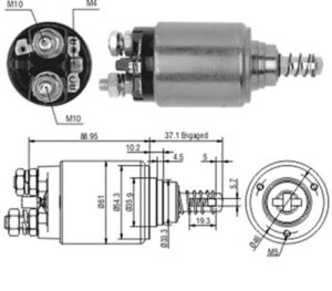 * Bobina Electromotor 24v