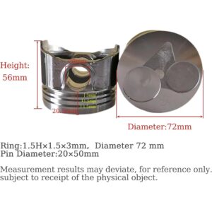 Piston+bolt Kubota Z602 D902 , 1G826-21112 , 1G82621112 ,