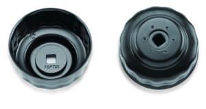 Cheie filtru ulei 3/8 inch, forma de clopot / tubulara, patrulater, dimensiune metrica: 74 mm, 74mm-76mm